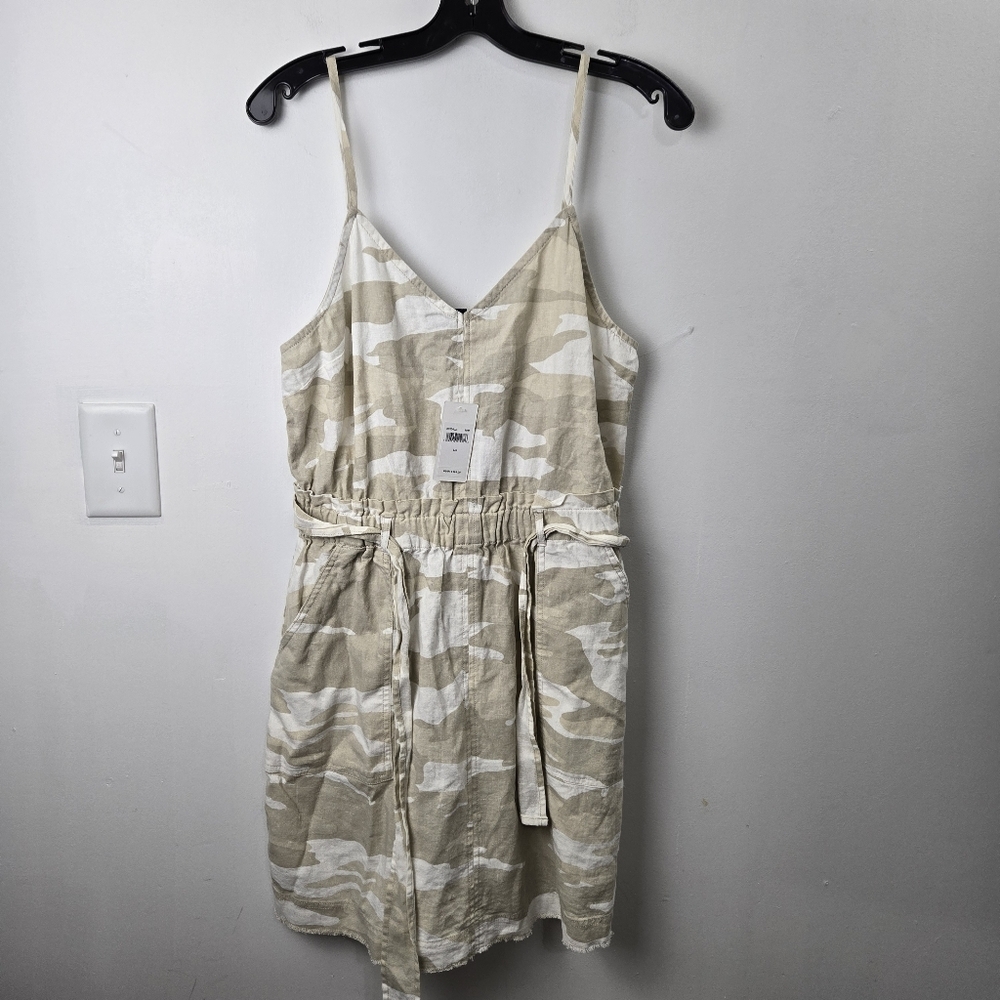NWT Splendid Geneva Light Camo Linen Lyocell Blend Dress - Picture 3 of 10